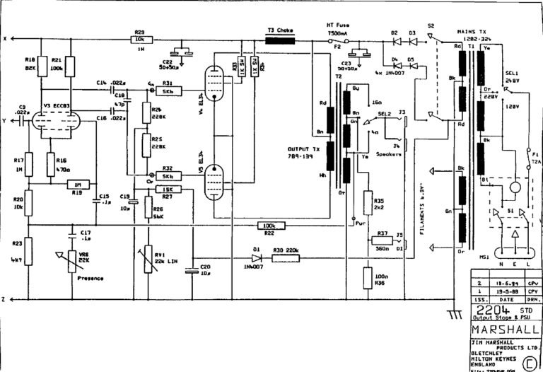 Notes on building a Modulus JCM 800 clone kit - Andy French's Musical ...