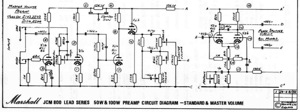 Notes on building a Modulus JCM 800 clone kit - Andy French's Musical ...